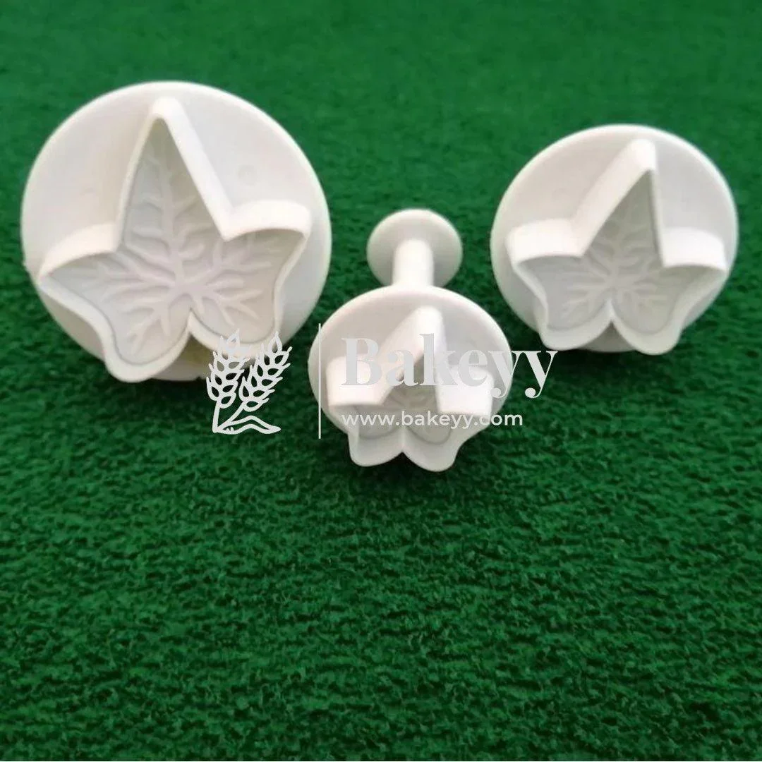 Plunger Cutter – Lvy Leaf | Plastic Cutter | 3 Pcs