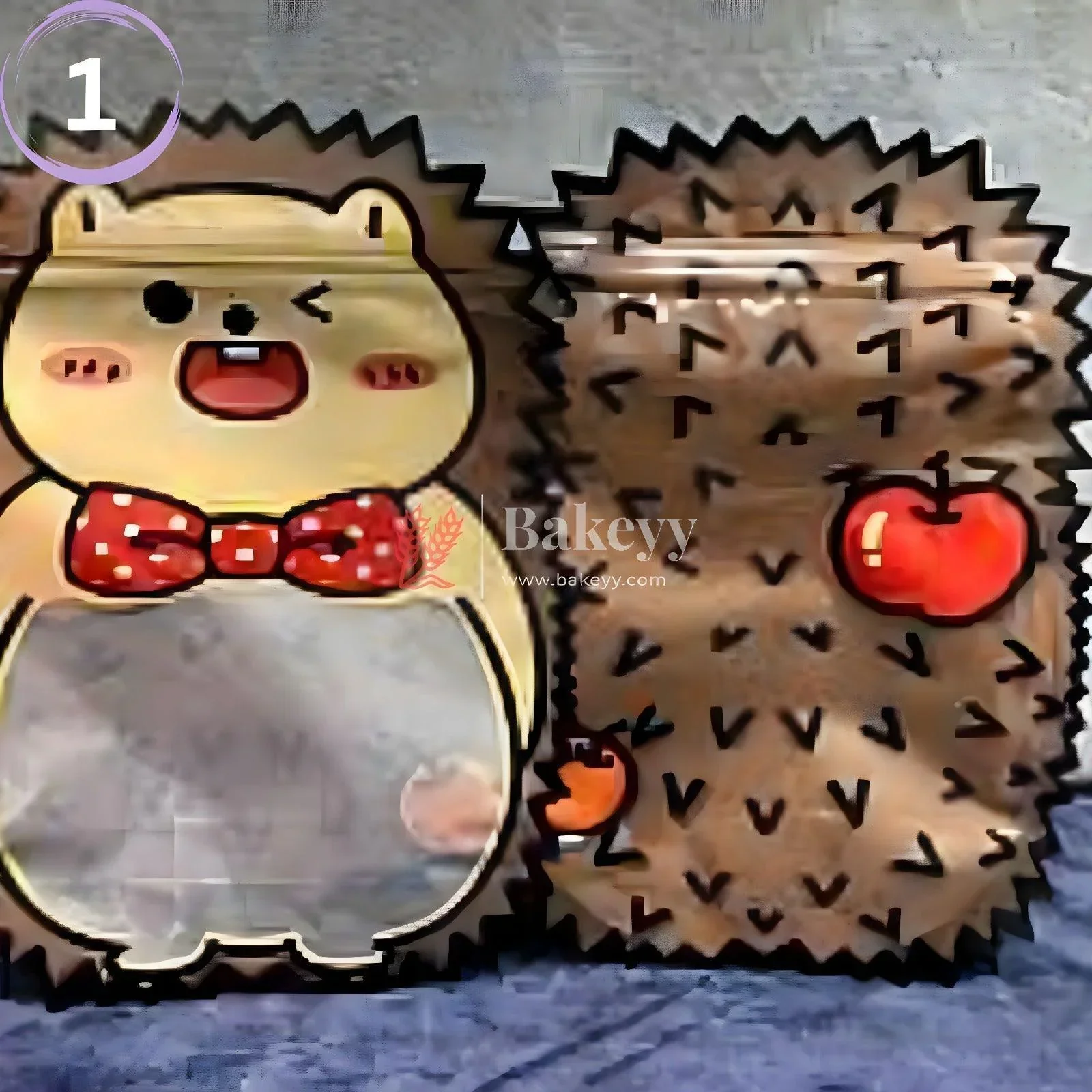 Porcupine Animal Shape Zip Lock Bags | Animal Shape Bags For Kids | Pack of 50 - Image 2