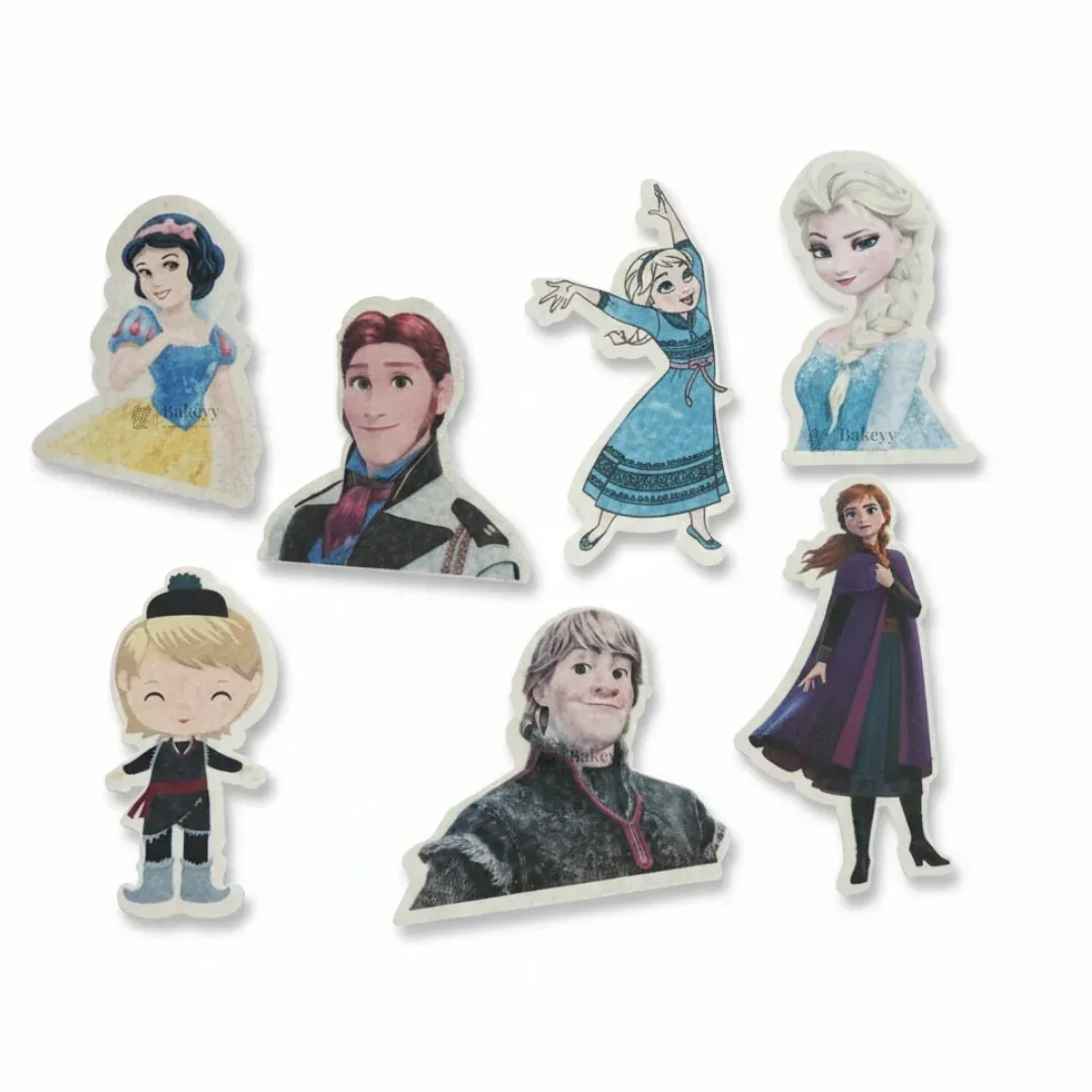 Cartoon Character Edible Wafer Toppers Set | Mixed Designs for Cakes & Cupcakes | Pack of 1 - Image 4