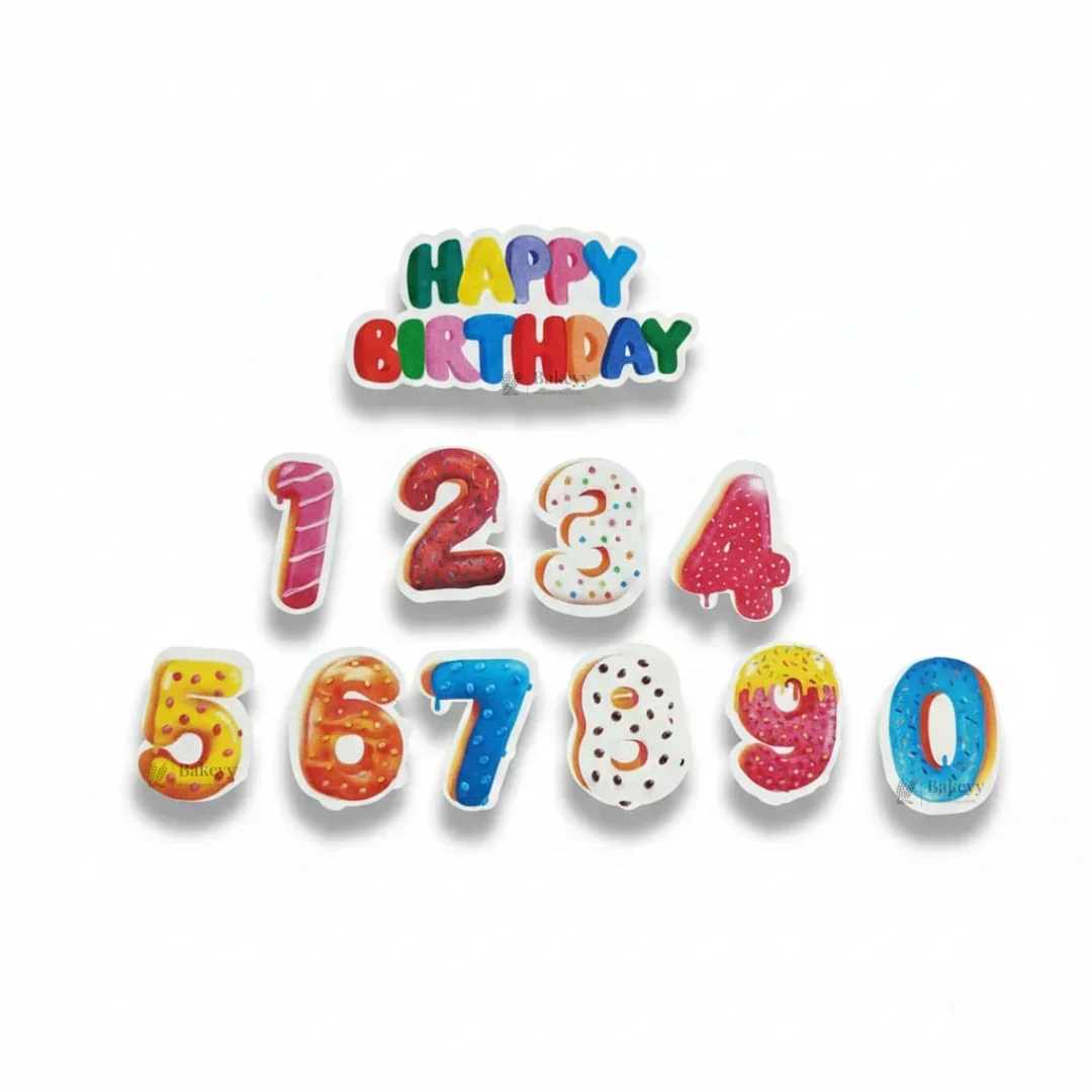 Party Mix Assorted Edible Wafer Cake Toppers | Premium Cake Decoration Sheets | Pack of 1 Set - Image 11