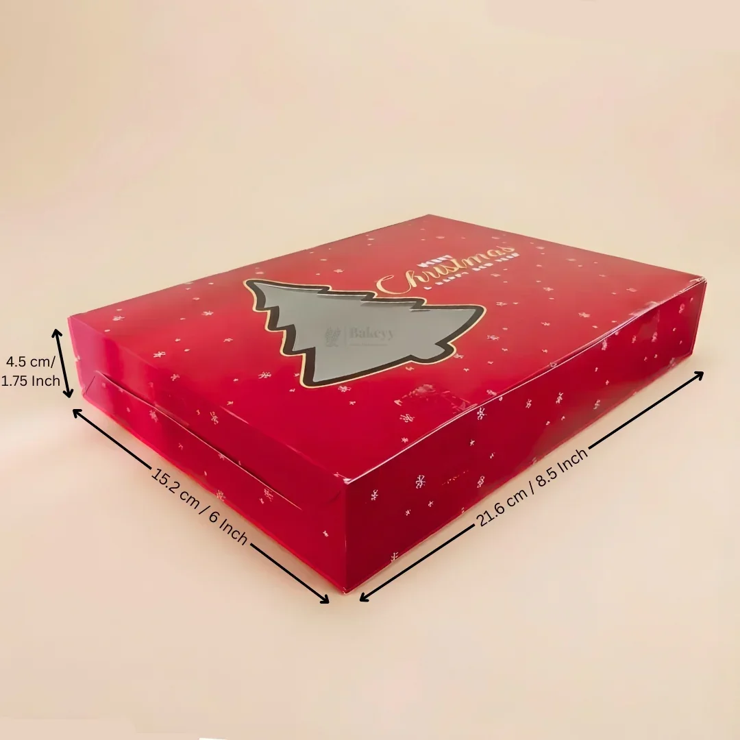 Premium Christmas Brownie Gift Box | Tree Window Brownie Box | Pack of 25 - Image 5