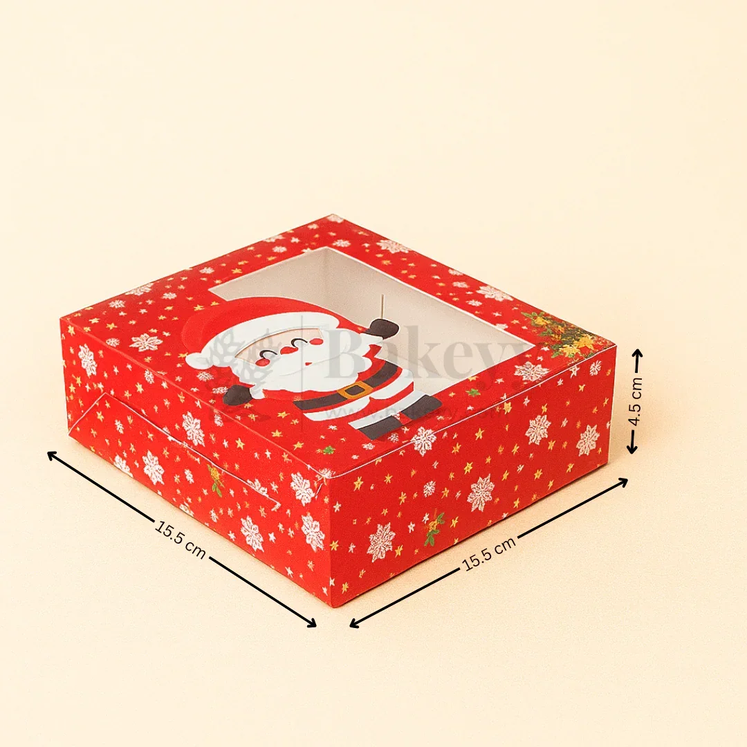 Premium Christmas Brownie Gift Box | Red Santa Christmas Theme | Pack of 25 - Image 7