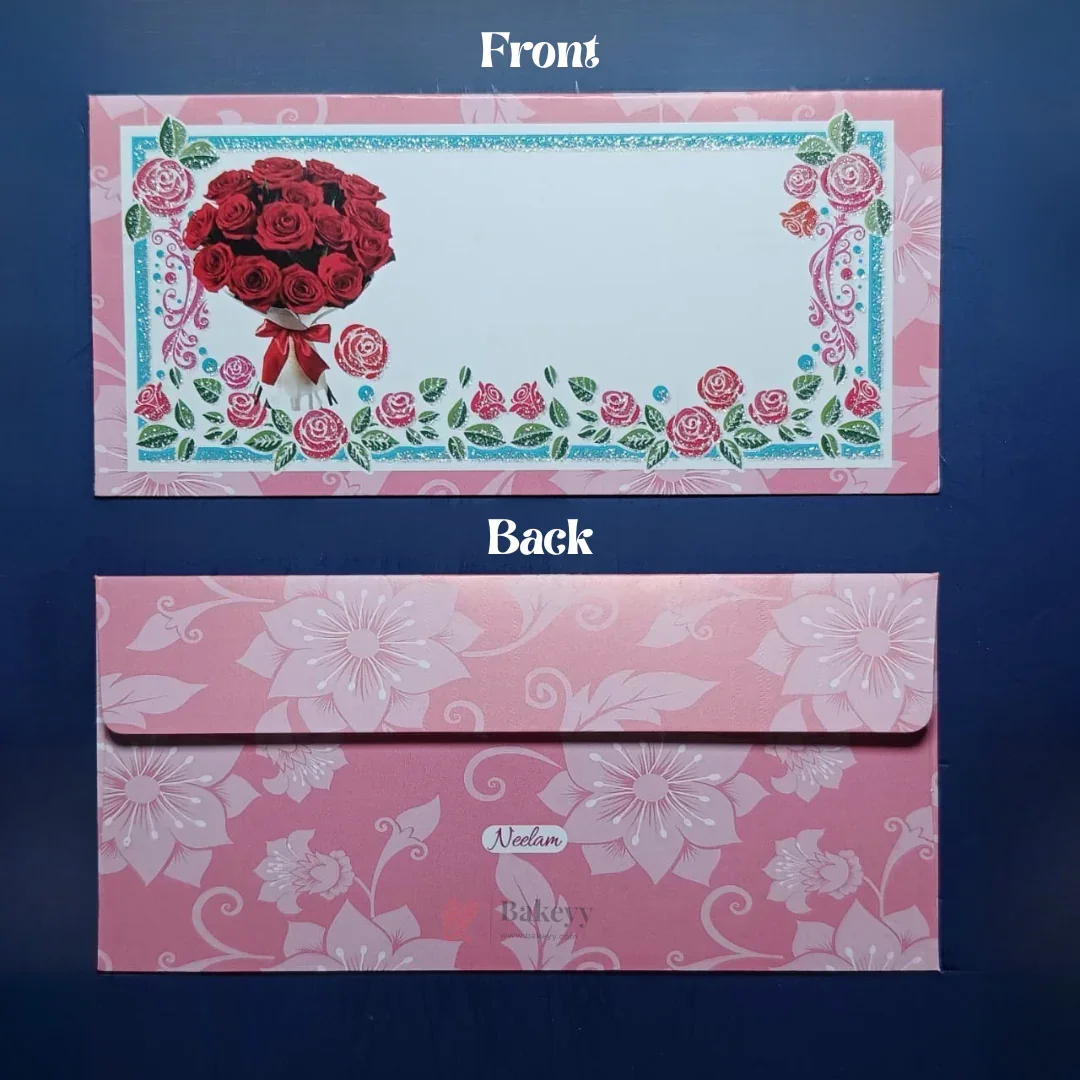 Premium Colorful Floral Print with Glitter Money Envelopes for Wedding Shagun & Cash Gifting | Pack of 10 - Image 5