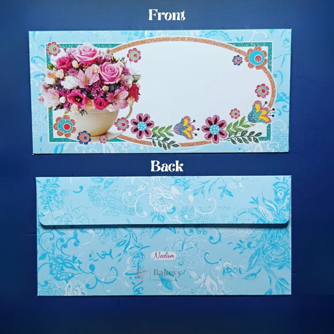 Premium Colorful Floral Print with Glitter Money Envelopes for Wedding Shagun & Cash Gifting | Pack of 10 - Image 9