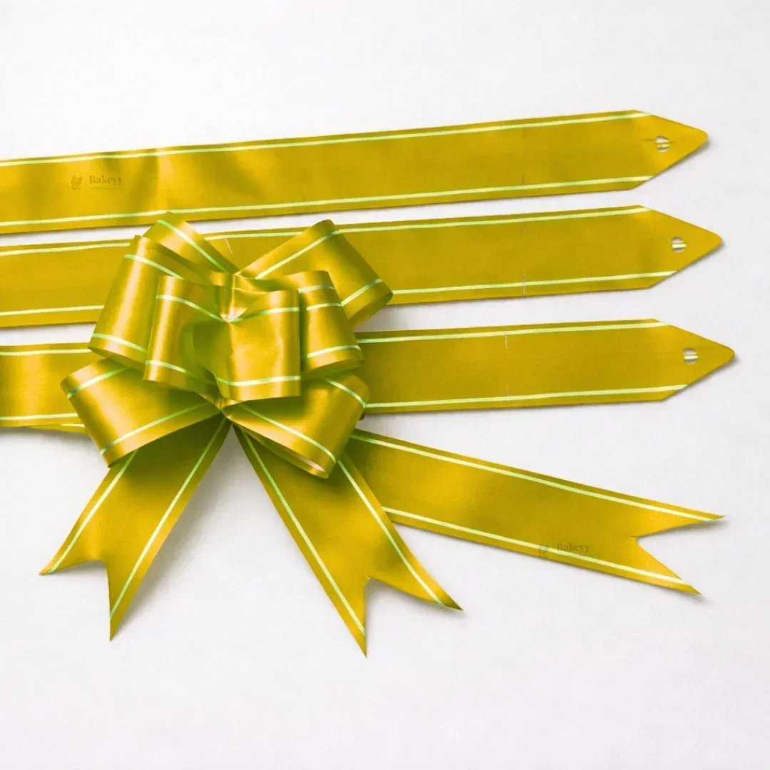 23 cm Pull Up Gift Ribbon Bow | Easy Self-Tie Decorative Ribbon for Gift Wrapping & Hampers | Multiple Colours Available | Pack of 10 - Image 7