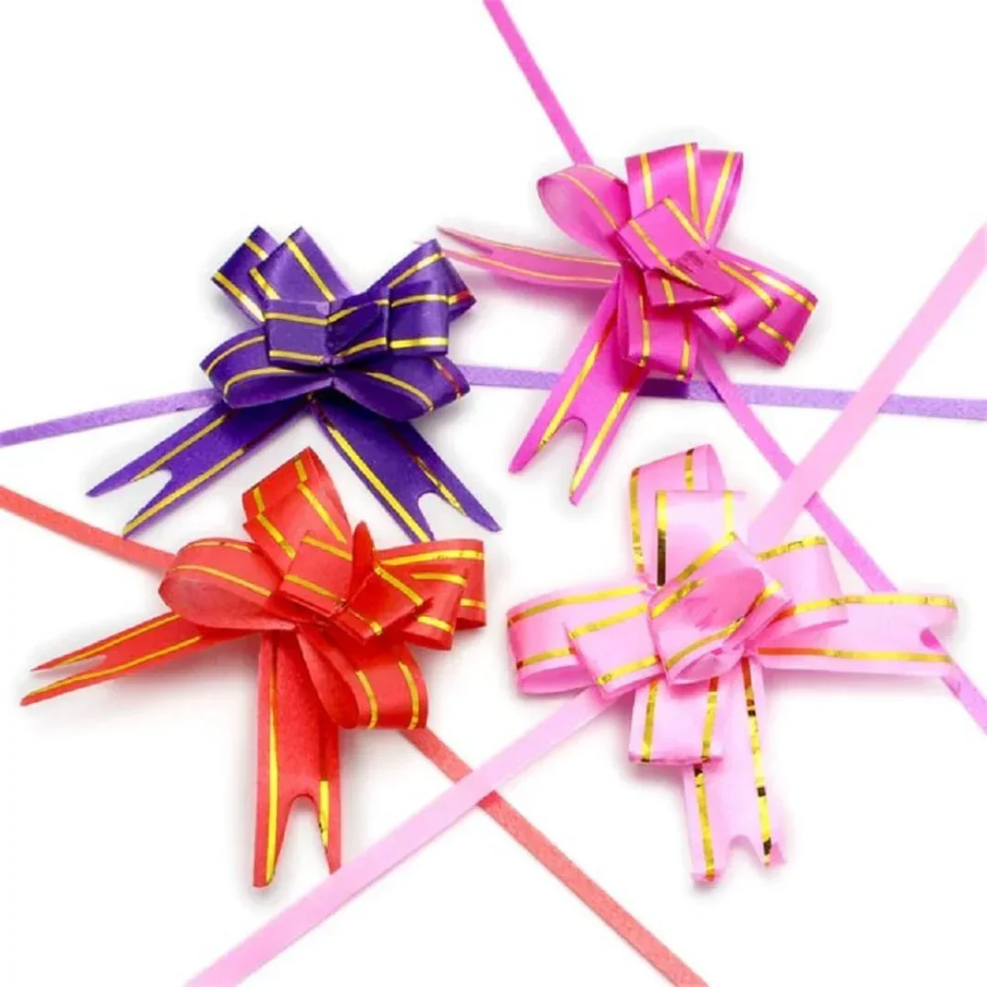 30 cm Pull Up Gift Ribbon Bow | Easy Self-Tie Decorative Ribbon for Gift Wrapping & Hampers | Multiple Colours Available | Pack of 10 - Image 6