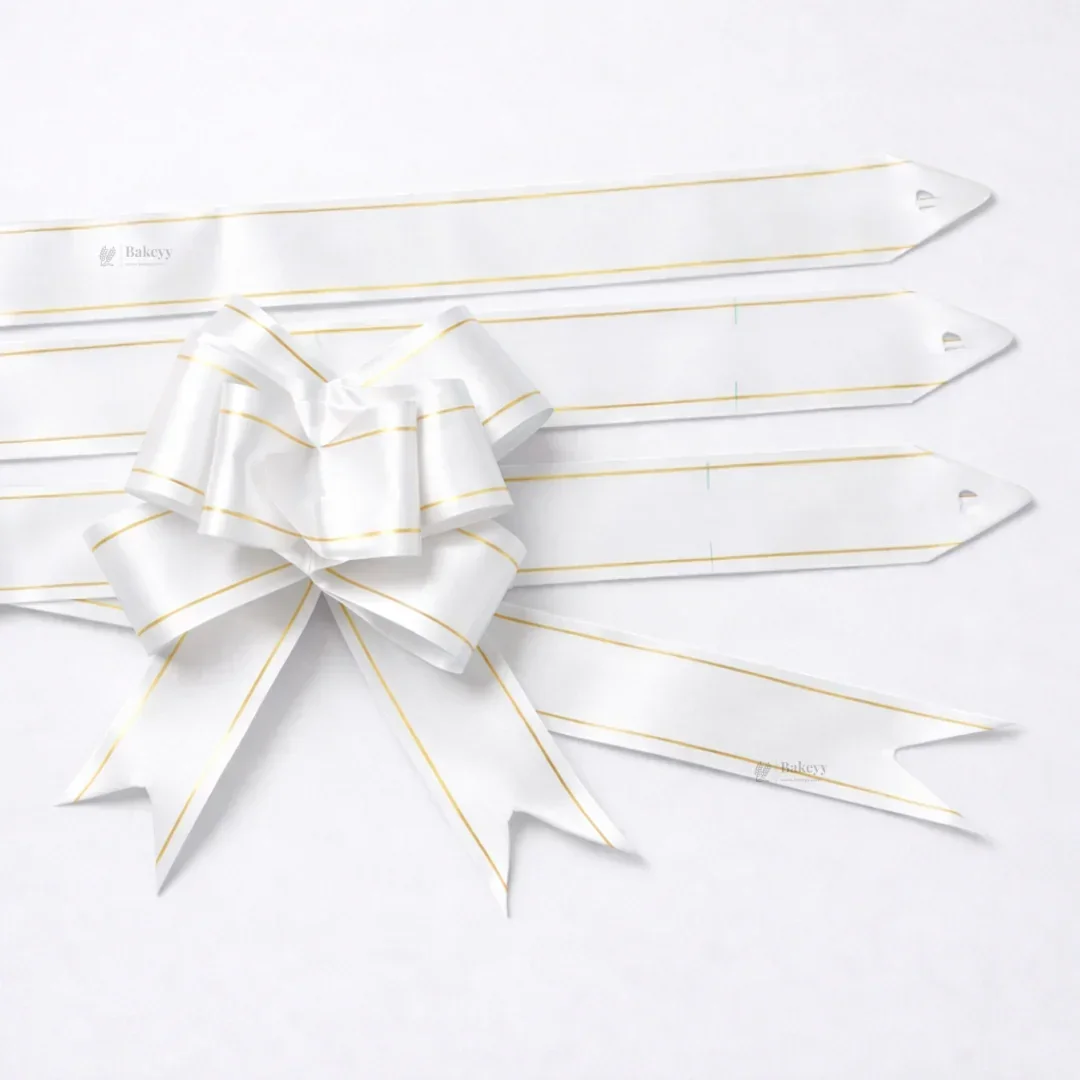38 cm Pull Up Gift Ribbon Bow | Easy Self-Tie Decorative Ribbon for Gift Wrapping & Hampers | Multiple Colours Available | Pack of 10 - Image 7