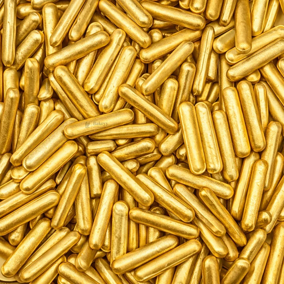 Rod Shape Sugar Confetti | Edible Cake & Dessert Decorations | Multiple Colors Available | Metallic Finish | 200 gm - Image 6