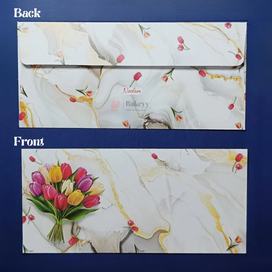 Premium Floral Money Envelopes for Wedding & Gifting | Luxury Shagun Cash Covers | Pack of 25 - Image 11