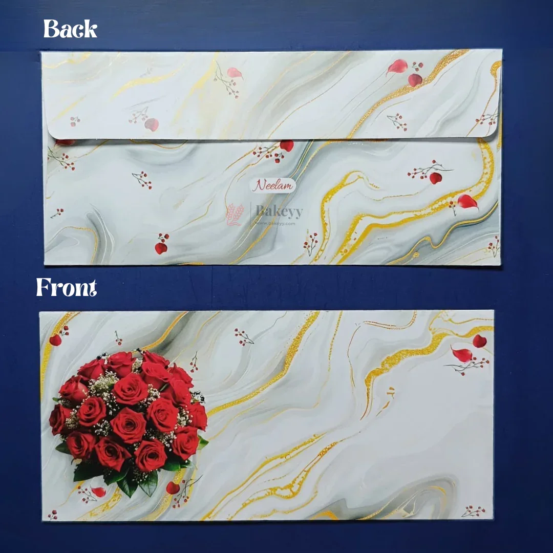 Premium Floral Money Envelopes for Wedding & Gifting | Luxury Shagun Cash Covers | Pack of 25 - Image 3