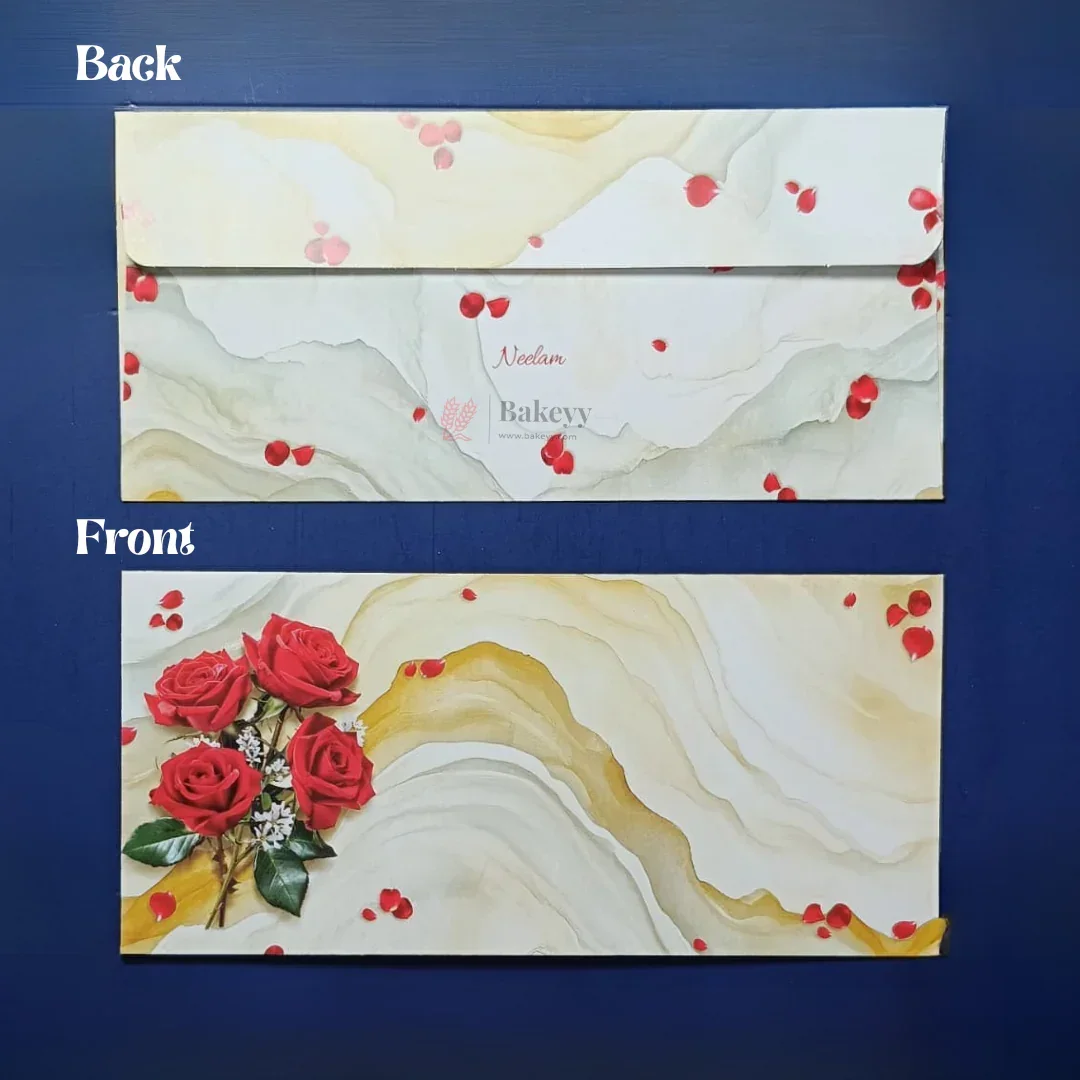Premium Floral Money Envelopes for Wedding & Gifting | Luxury Shagun Cash Covers | Pack of 25 - Image 7