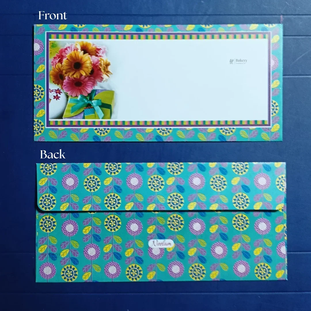 Flower Bouquet Floral Cash Envelopes | Elegant Flower-Printed Shagun & Gift Envelopes | Multiple Designs Available | Pack of 25 - Image 13