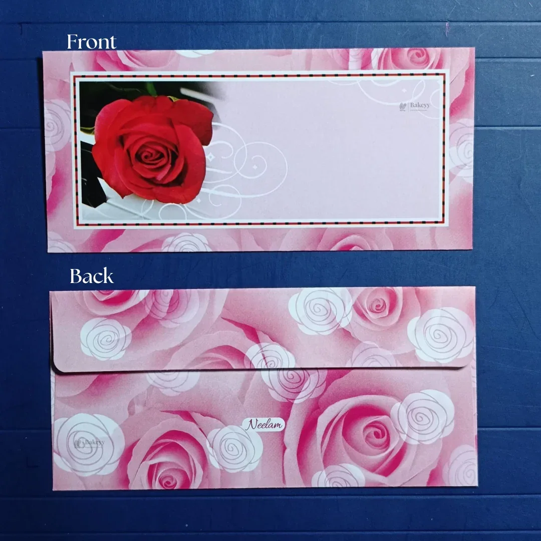 Flower Bouquet Floral Cash Envelopes | Elegant Flower-Printed Shagun & Gift Envelopes | Multiple Designs Available | Pack of 25 - Image 3