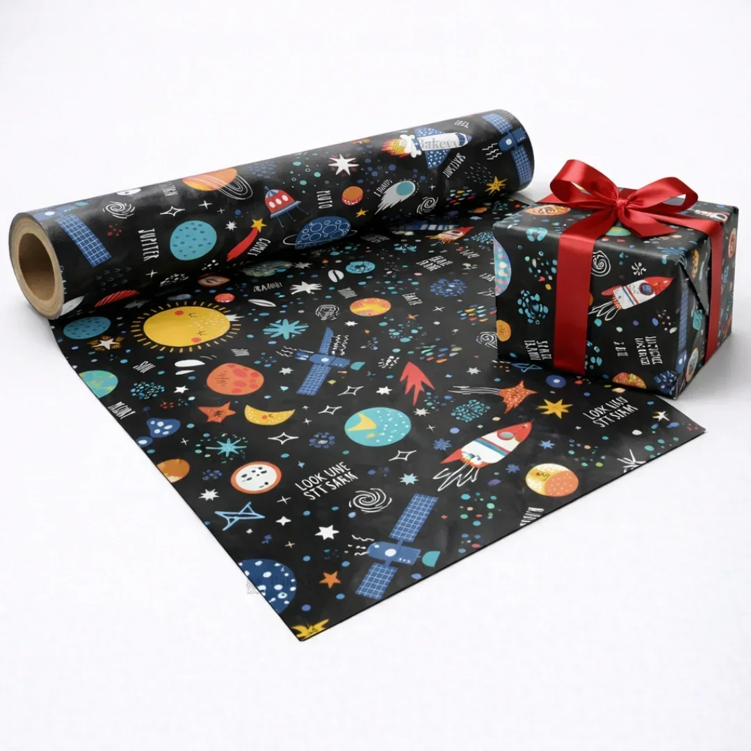 Illustrated Gift Wrapping Paper | Multiple Designs Available | Pack of 25 Sheets - Image 4
