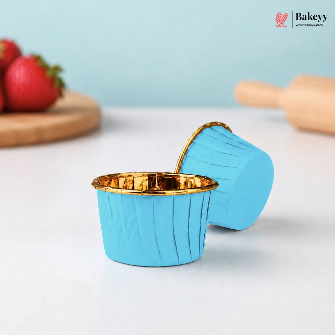 Premium Gold Foil Cupcake Liners | Color Paper Muffin Baking Cups | Pack of 100 - Image 16