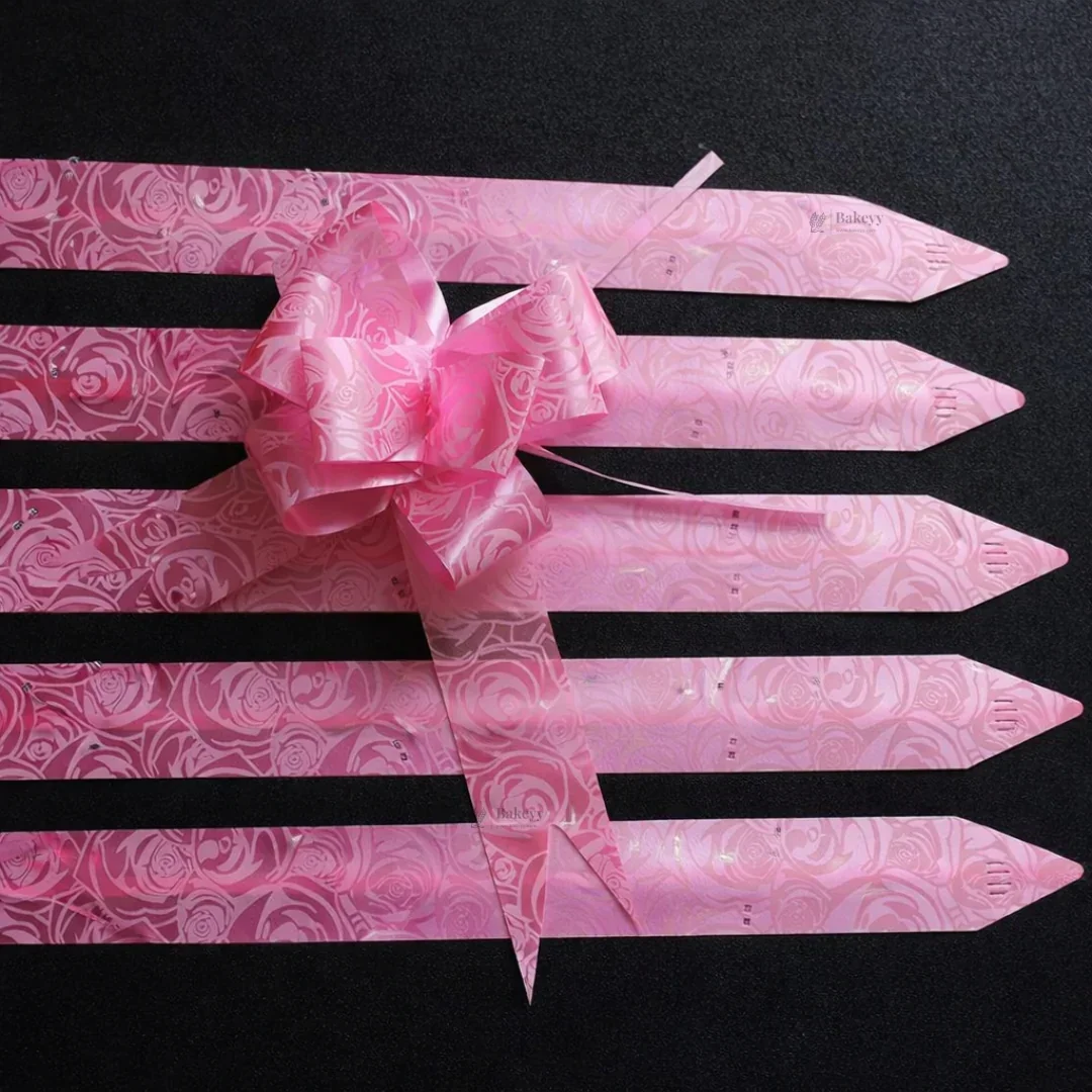 65 cm Printed Pattern Pull Up Gift Ribbon Bow | Easy Self-Tie Decorative Ribbon for Gift Wrapping & Hampers | Multiple Designs Available | Pack of 10 - Image 10