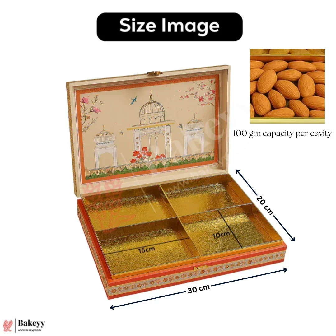 Elegant MDF Gift Hamper Box – Pink Heritage Dome Design | Pack of 1 - Image 6