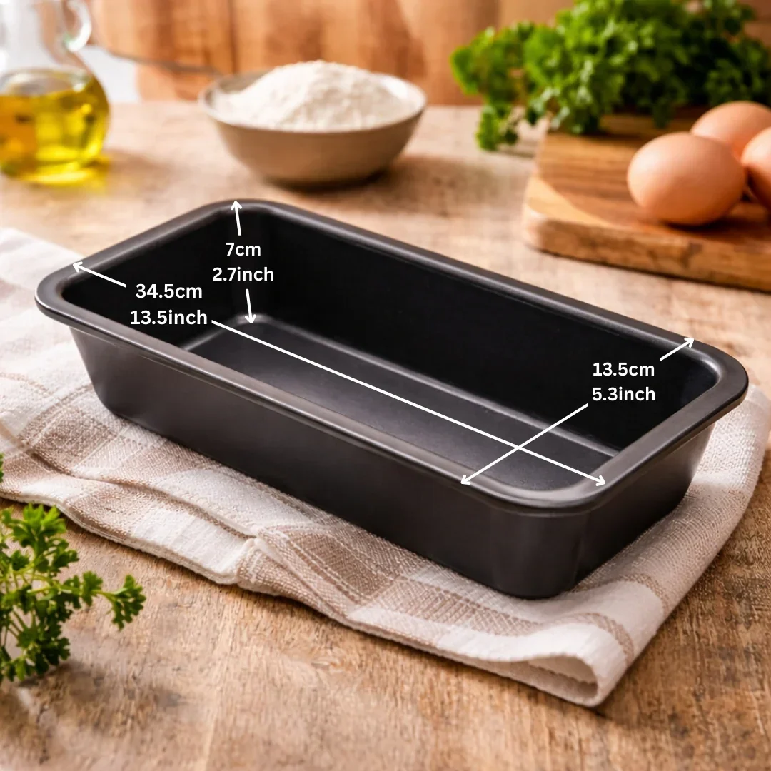 Premium Non-Stick Rectangular Bakeware | Perfect for Baking Breads and Cakes | Pack of 1 - Image 6