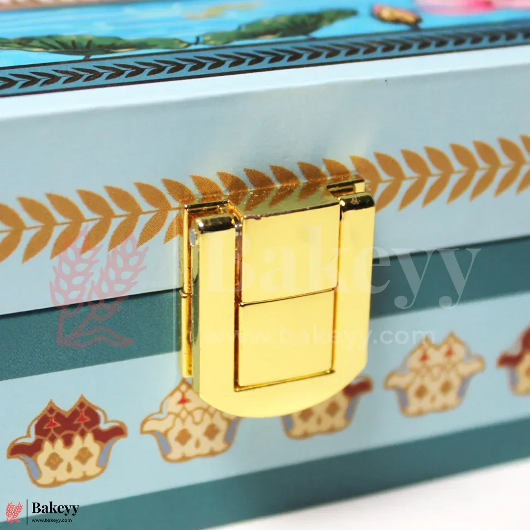 Premium Peacock Garden MDF Dry Fruit & Chocolate Gift Box | Pack of 1 - Image 4