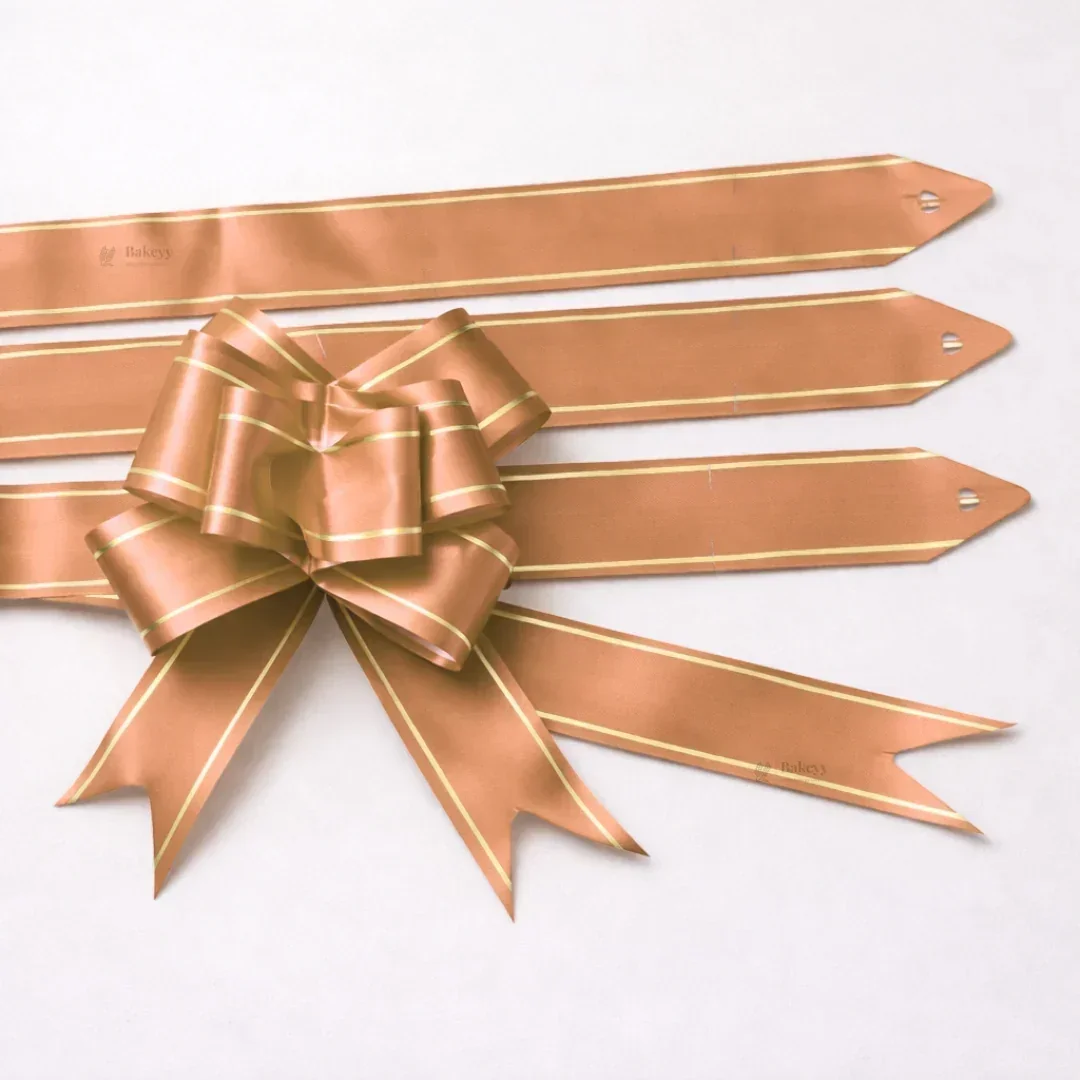 18 cm Pull Up Gift Ribbon Bow | Easy Self-Tie Decorative Ribbon for Gift Wrapping & Hampers | Multiple Colours Available | Pack of 10 - Image 8