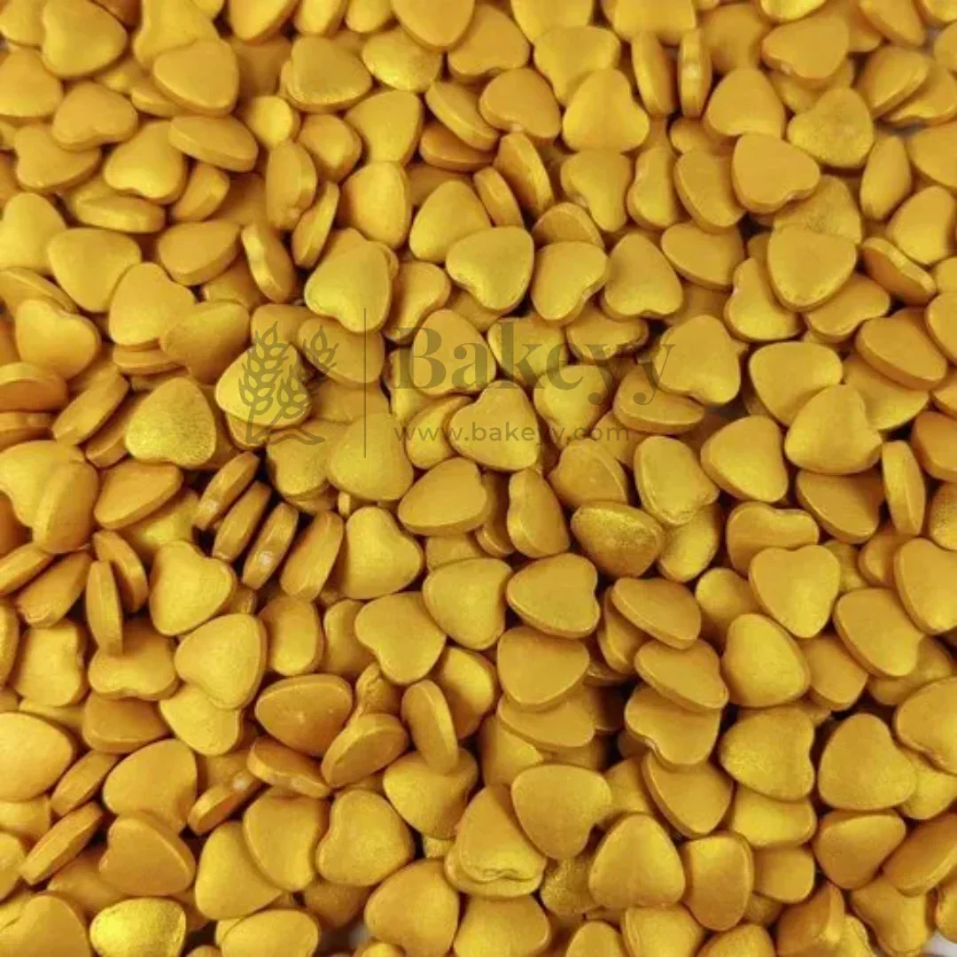 Heart-Shaped Sugar Confetti | Edible Cake & Dessert Decorations | Metallic Finish | 200 gm - Image 6