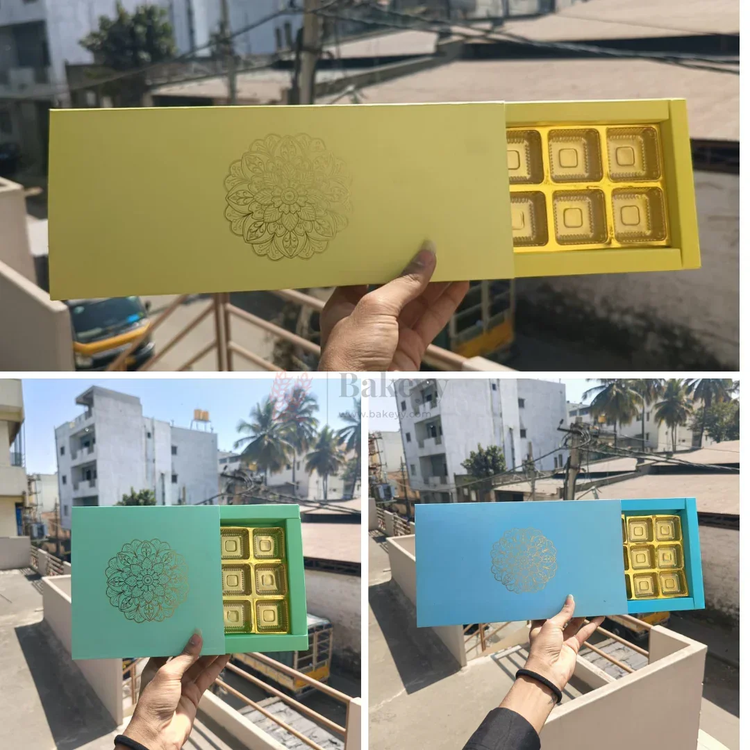 Premium Chocolate Box with Gold Foil Design | Pack of 10 - Image 2