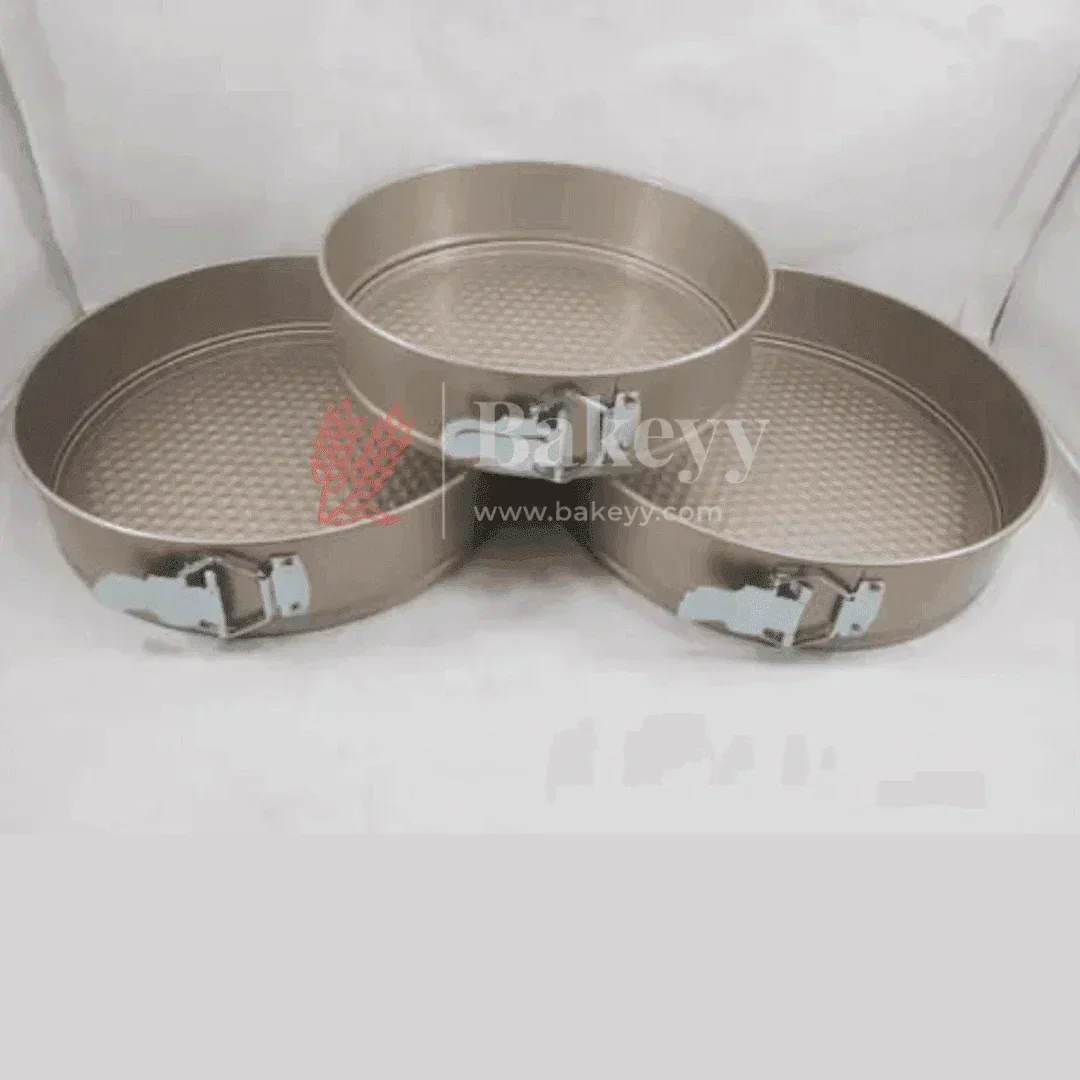 Premium Springform Cake Pan Set - 3 Pieces (Non-Stick, Leak-Proof) - Image 6