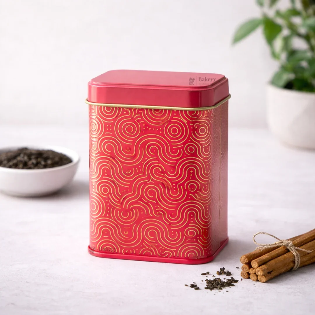 Premium Rectangle Decorative Tin Storage Containers | Vibrant, Modern Patterns | 1 Piece - Image 5