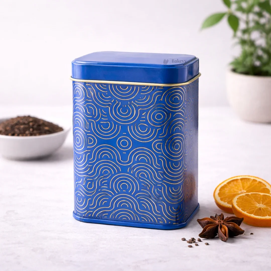 Premium Rectangle Decorative Tin Storage Containers | Vibrant, Modern Patterns | 1 Piece - Image 6