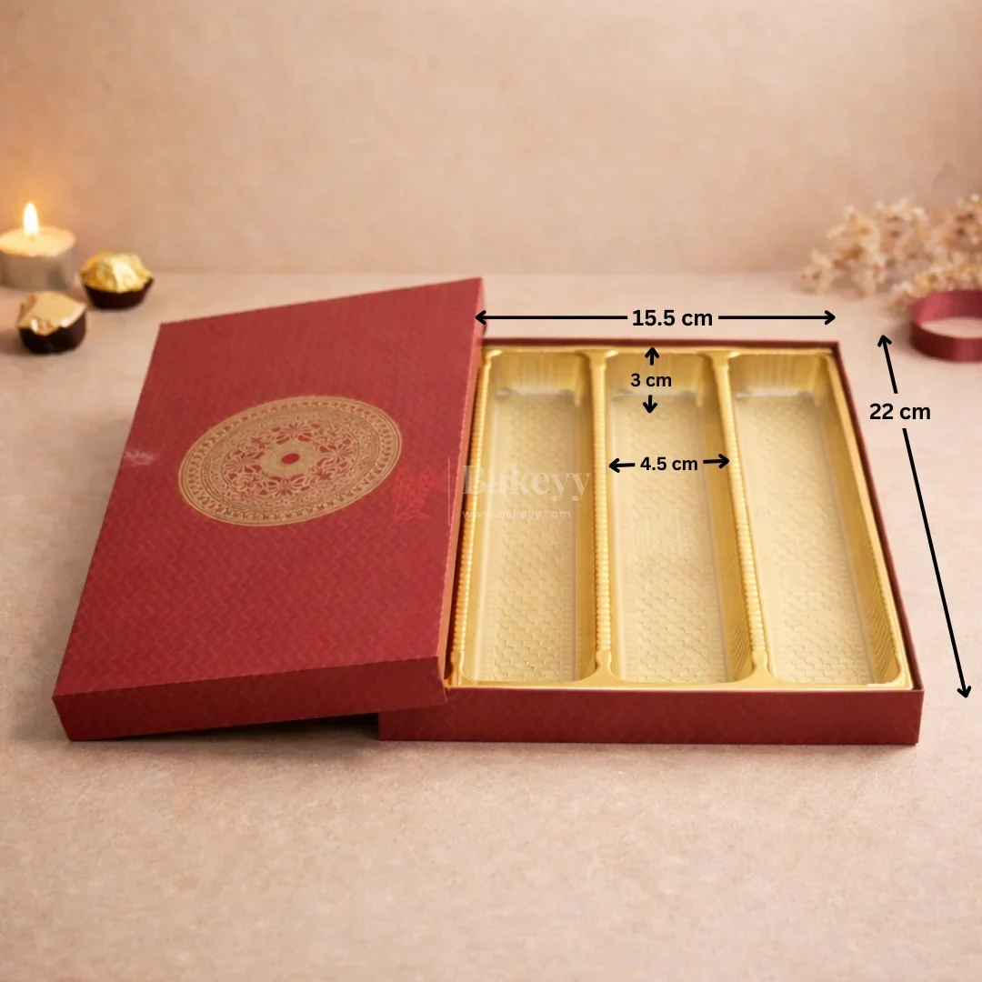 Premium Sweet & Chocolate Gift Box with Tray | Pack of 1 - Image 5