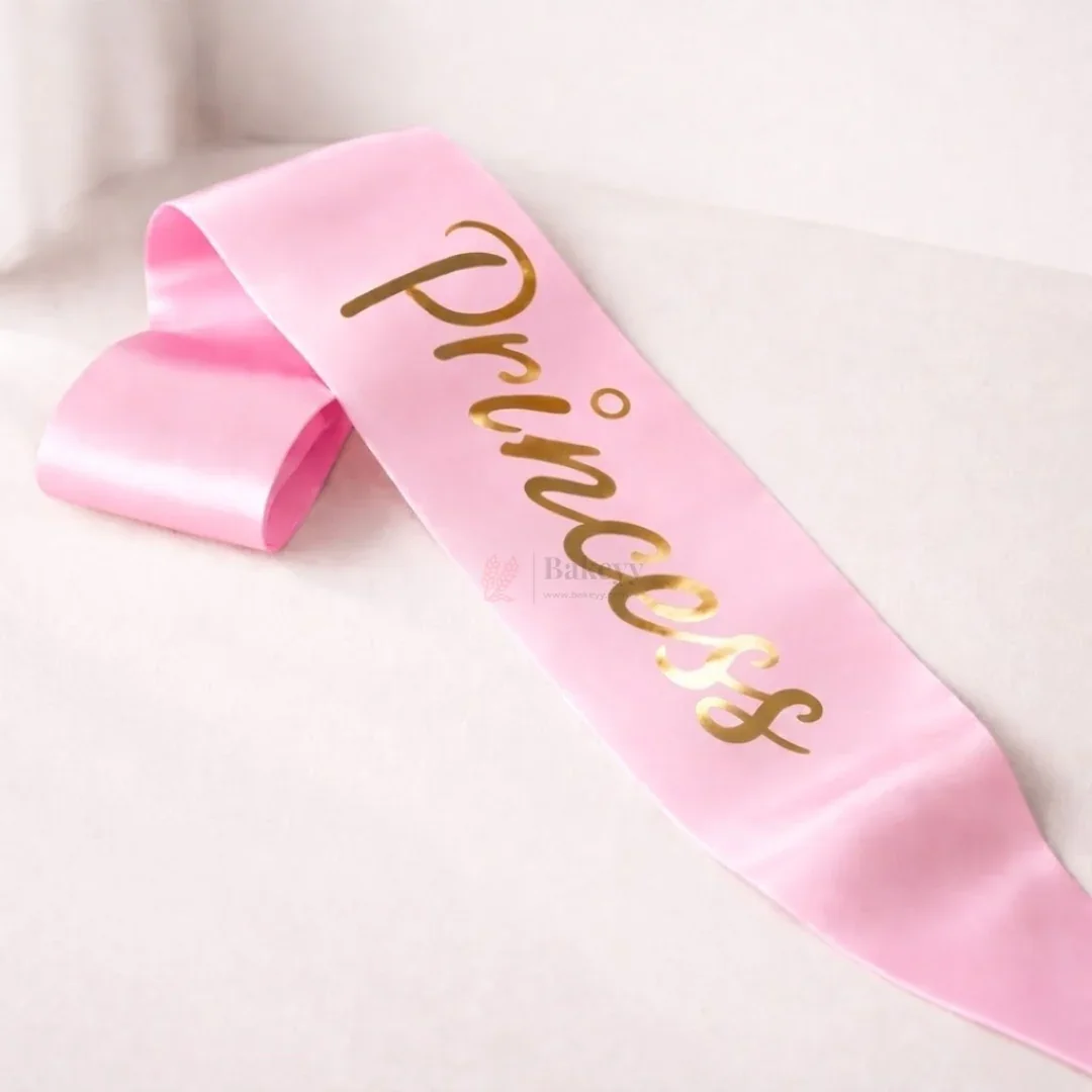 Princess Birthday Party Satin Sash with Elegant Script Lettering | Pack of 1 - Image 11
