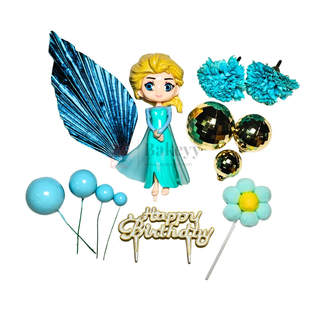 Princess Theme Cake Topper Combo Set | Birthday Cake Decoration Kit | Pack of 1 - Image 3