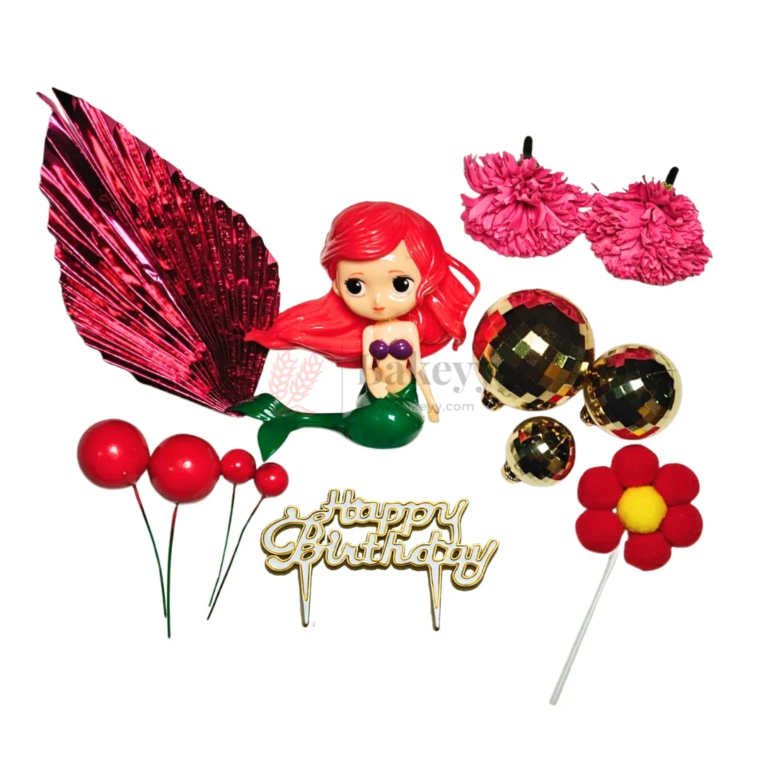 Princess Theme Cake Topper Combo Set | Birthday Cake Decoration Kit | Pack of 1 - Image 4
