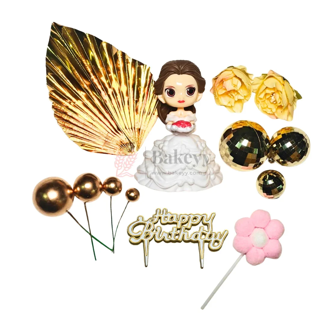 Princess Theme Cake Topper Combo Set | Birthday Cake Decoration Kit | Pack of 1 - Image 7