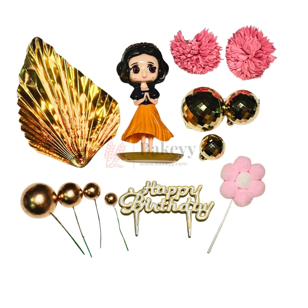 Princess Theme Cake Topper Combo Set | Birthday Cake Decoration Kit | Pack of 1 - Image 8