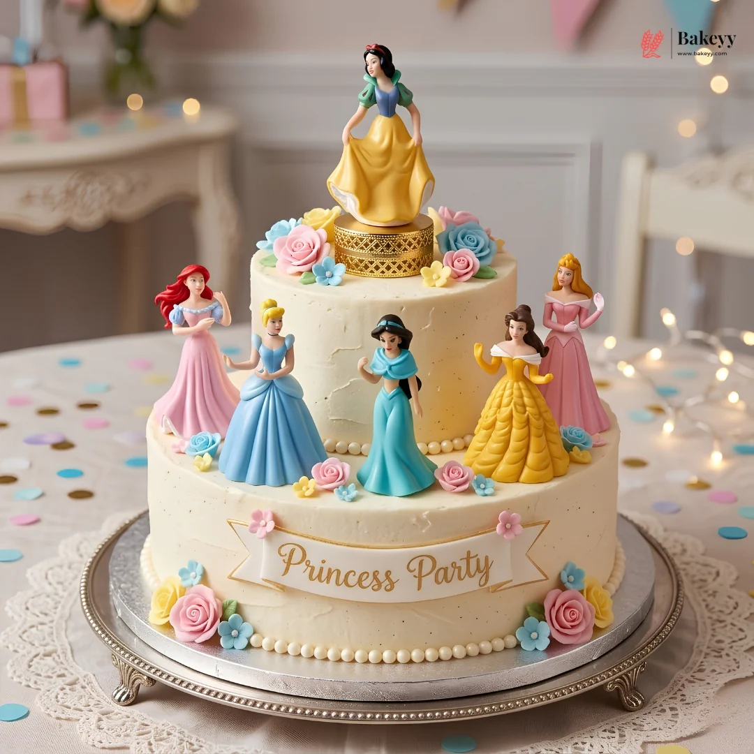 Princess Doll Cake Toppers | Mini Princess Figures for Cakes & Dessert Decoration | Pack of 1 | 6 Pieces Per Pack - Image 4