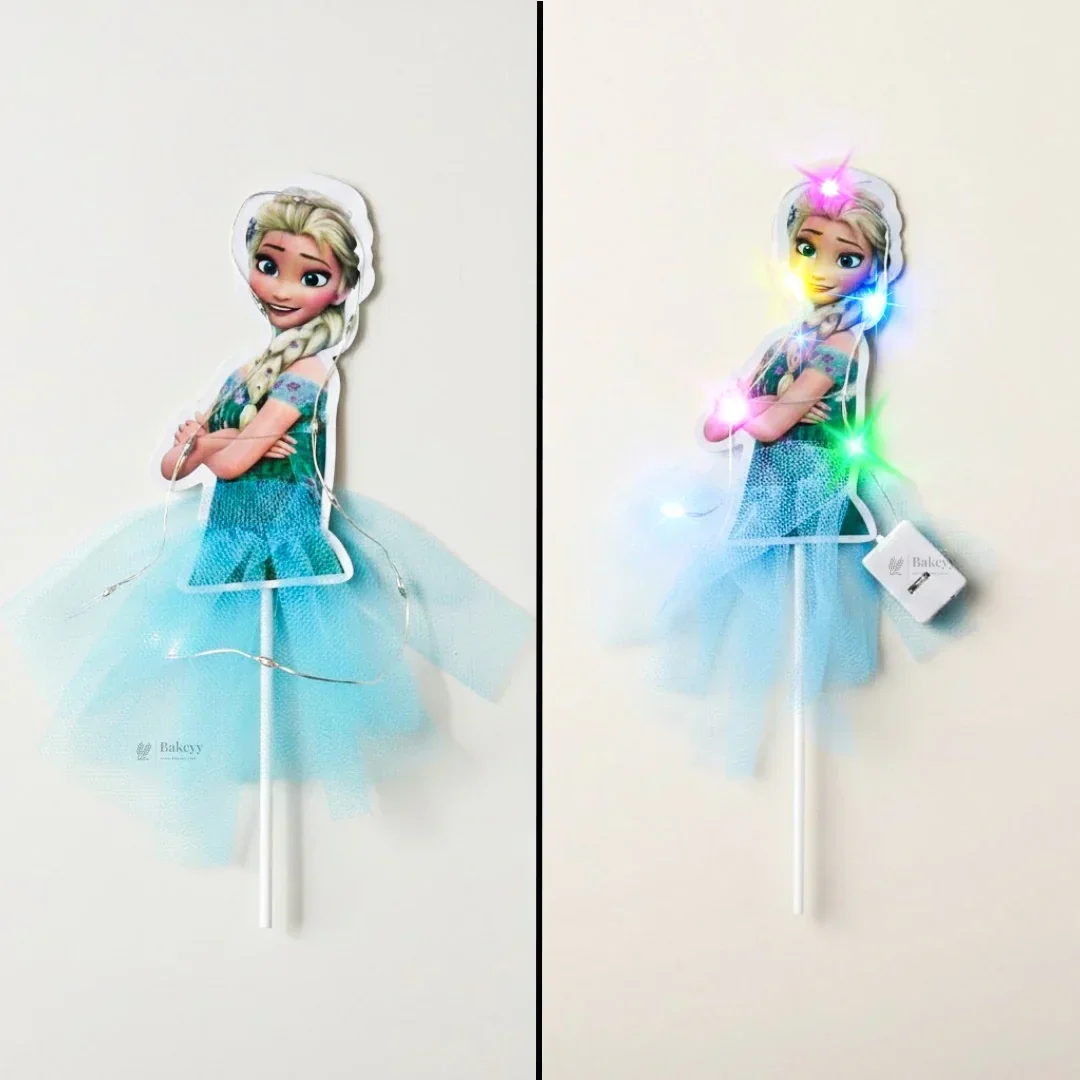 Princess LED Cake Topper with Net Fabric Skirt | Multiple Designs | Pack of 1 - Image 5