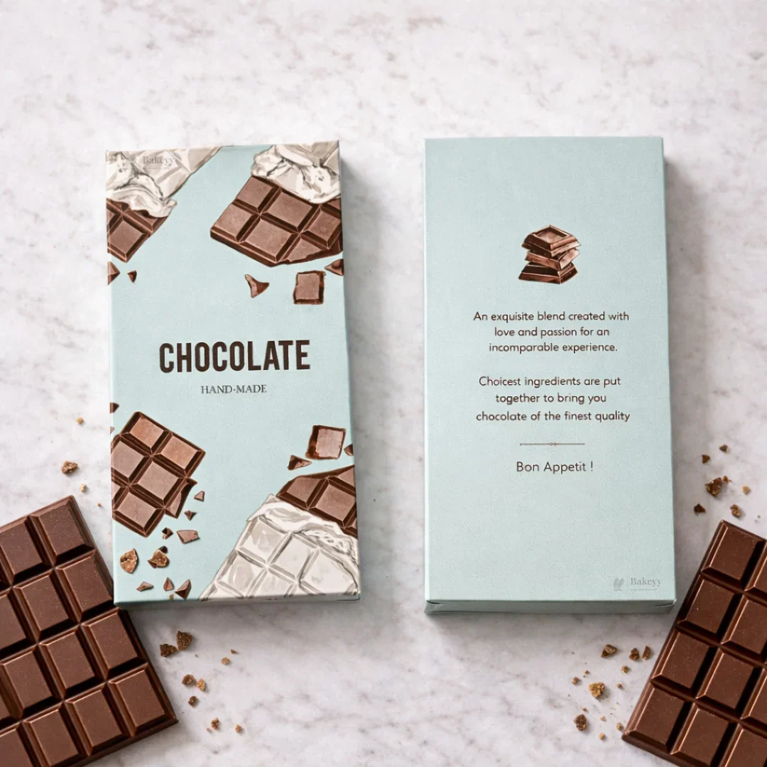 Printed Chocolate Bar Packaging Box | Decorative Chocolate Gift Box | 2 Designs Available | Pack of 50 - Image 7