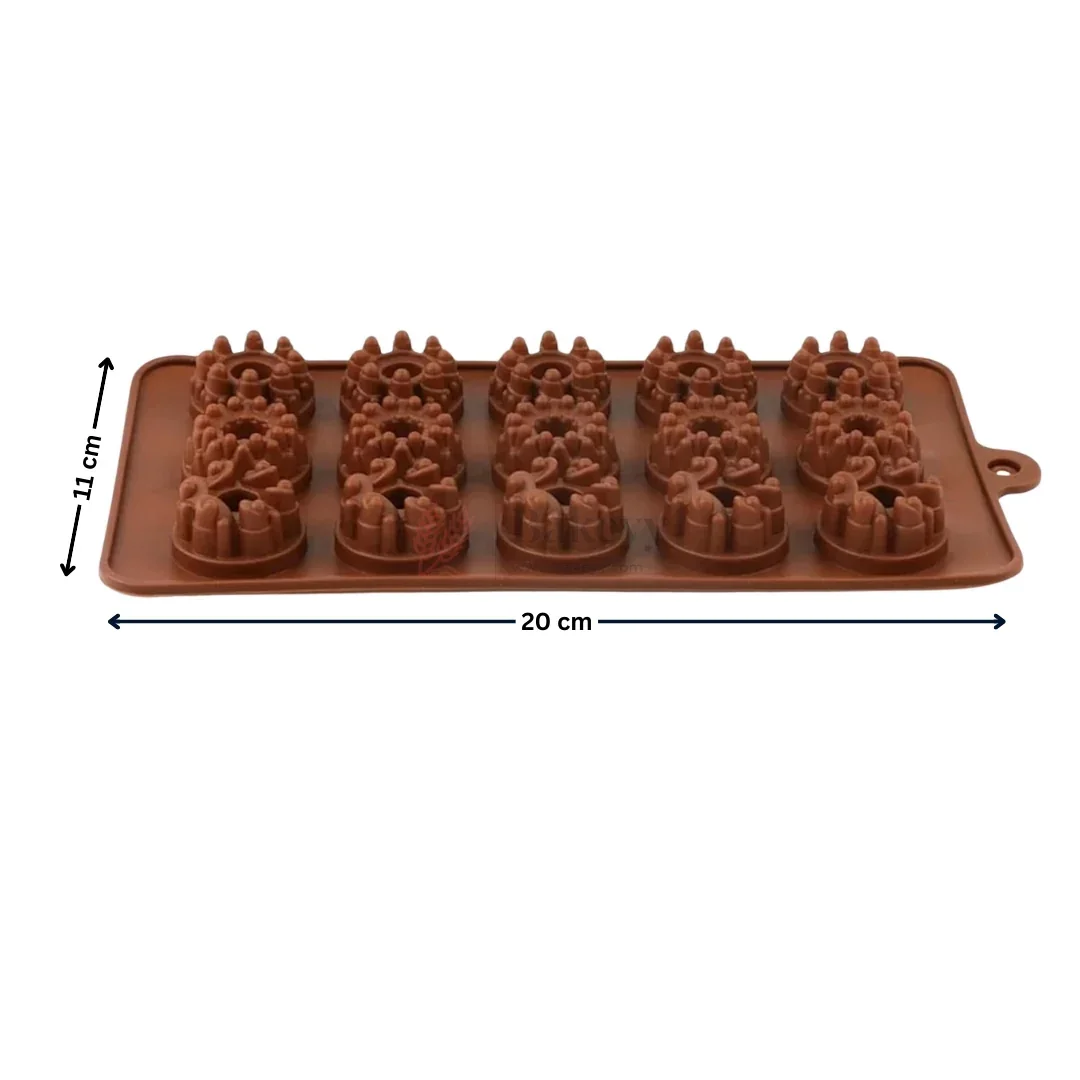 15 Cavity Mini Donut Chocolate Silicone Mould | Pack of 1 - Image 2