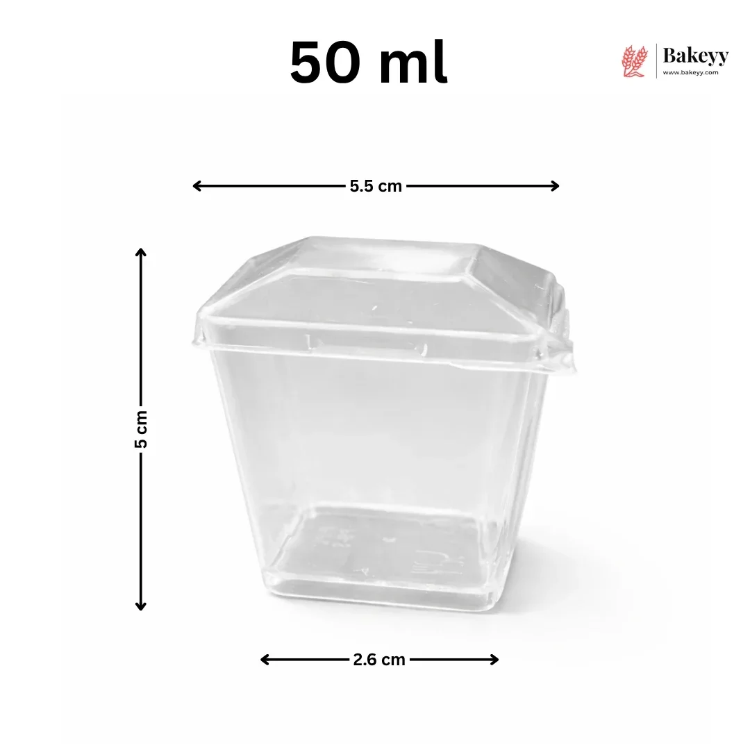 Pyramid Dessert Container with Lid | Transparent PET Premium Dessert Box | Pack of 100 - Image 3