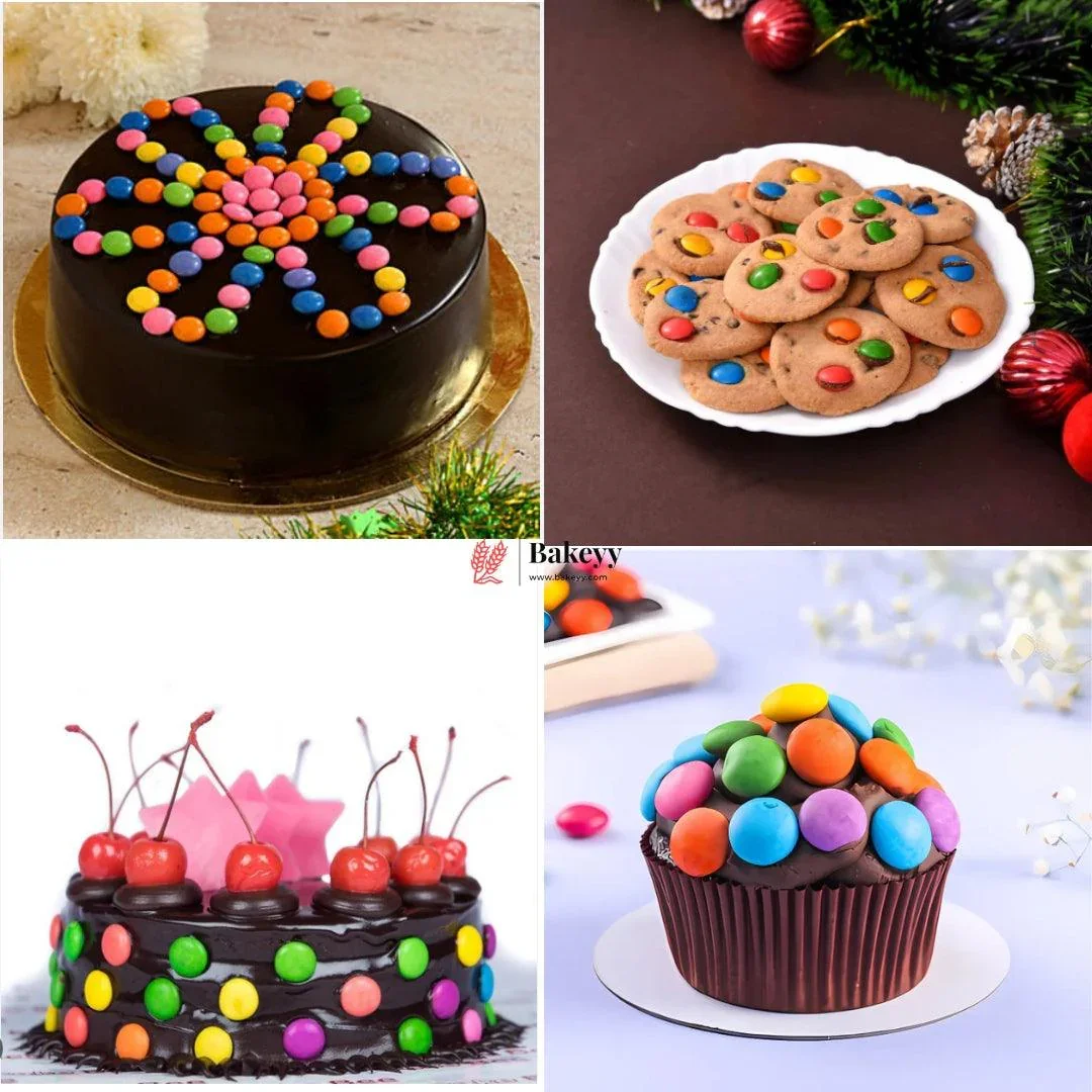 GEMS Rainbow Candy Coated Chocolates 1kg | Vibrant Choco Buttons for Baking, Gifting & Snacking | Micks - Image 3