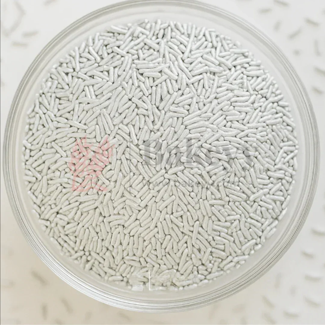 Vermicelli Shaped Sugar Confetti | Edible Cake & Dessert Decorations | Metallic Finish | 200 gm - Image 4