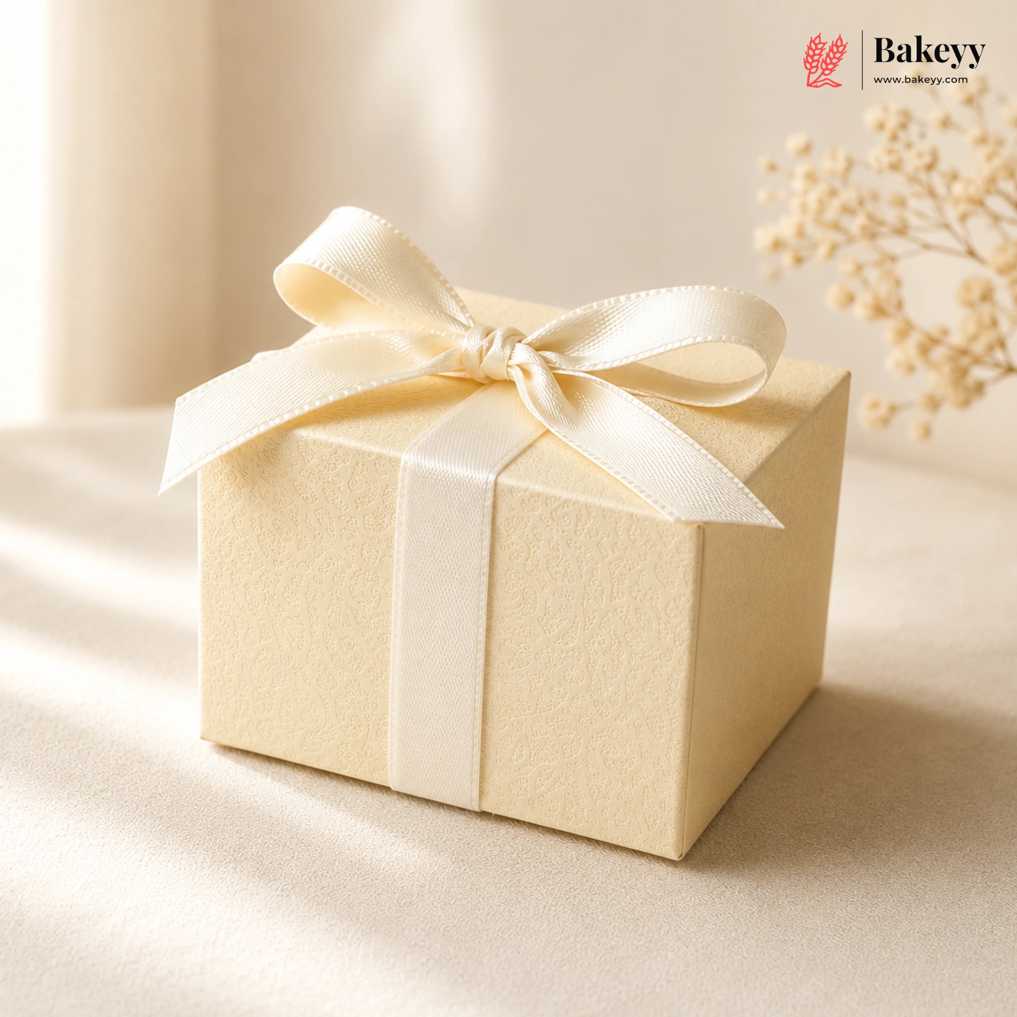 Ribbon Closure Gift Box | Textured Design | Premium Return Gift & Jewelry Packaging Box | Pack of 10 - Image 3