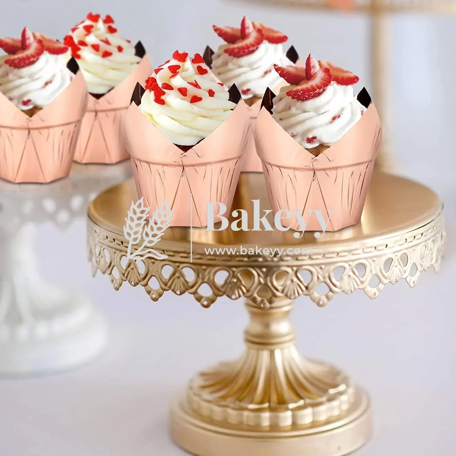 Rose Gold Tulip Cup | Pack of 50 | Muffin Cup | Cupcake Liners - Image 5