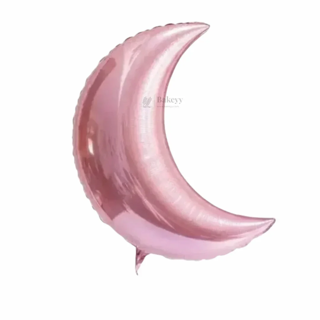 Crescent Moon Foil Balloons Set (Multicolor) – Metallic Helium Balloons for Birthday, Baby Shower & Party Decoration- Pack of 2 - Image 3