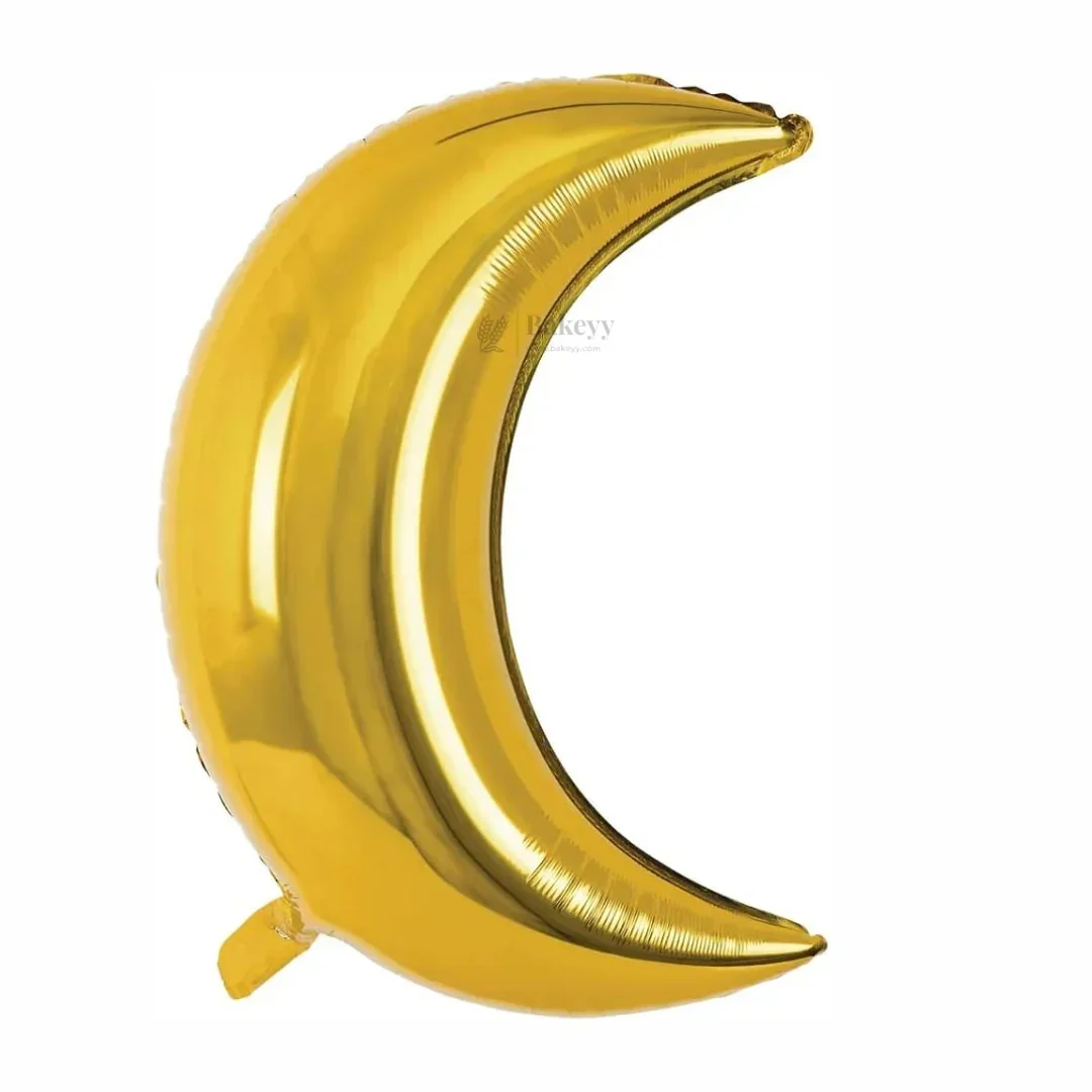 Crescent Moon Foil Balloons Set (Multicolor) – Metallic Helium Balloons for Birthday, Baby Shower & Party Decoration- Pack of 2 - Image 4