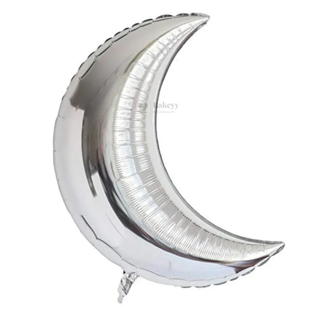 Crescent Moon Foil Balloons Set (Multicolor) – Metallic Helium Balloons for Birthday, Baby Shower & Party Decoration- Pack of 2 - Image 5
