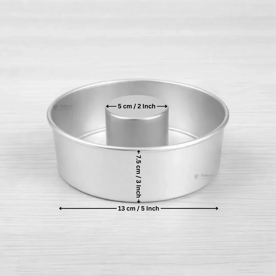 Round Aluminium Donut Shape Cake Mould | Detachable Tube Mould for Sponge, Pound & Ring Cakes | 4 Sizes Available | Pack of 1 - Image 6