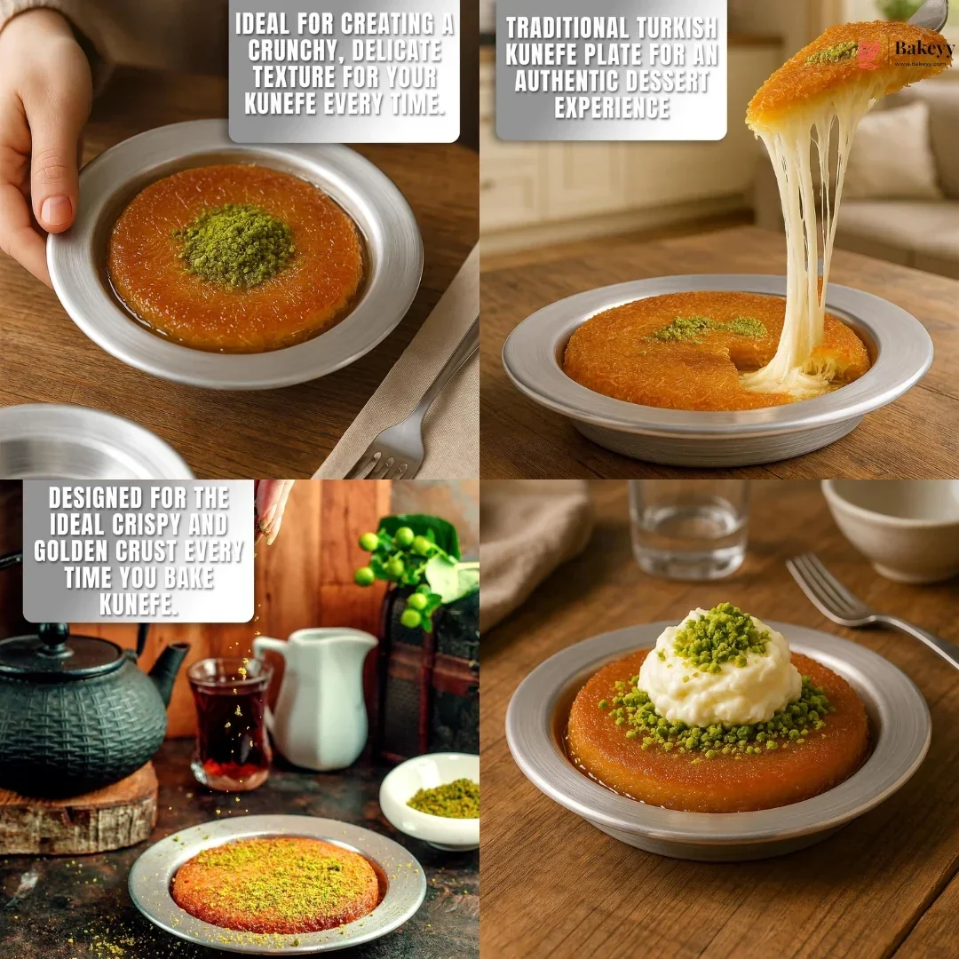 Round Aluminium Kunafa Plate | 3 Sizes | Pack of 1 - Image 4