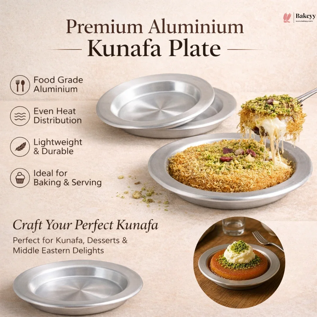 Round Aluminium Kunafa Plate | 3 Sizes | Pack of 1 - Image 6